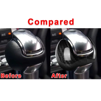 

2* Car Interior Gear Shift Lever Knob Trim Cover Part For Ford Mustang 2015-2019