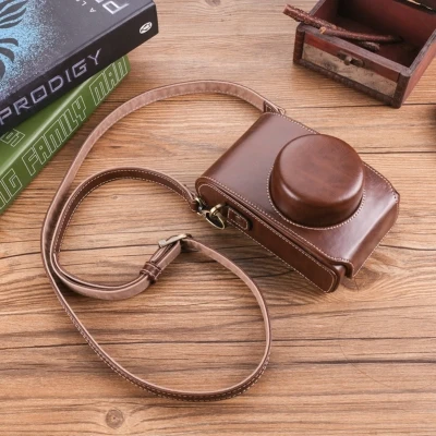 Corpo Inteiro Precisa Caber Couro do Plutônio Câmera Digital Case Bolsa Caixa Capa para Olympus Pen-f Câmeras Penf Bolsa Pele Escudo - Image 3