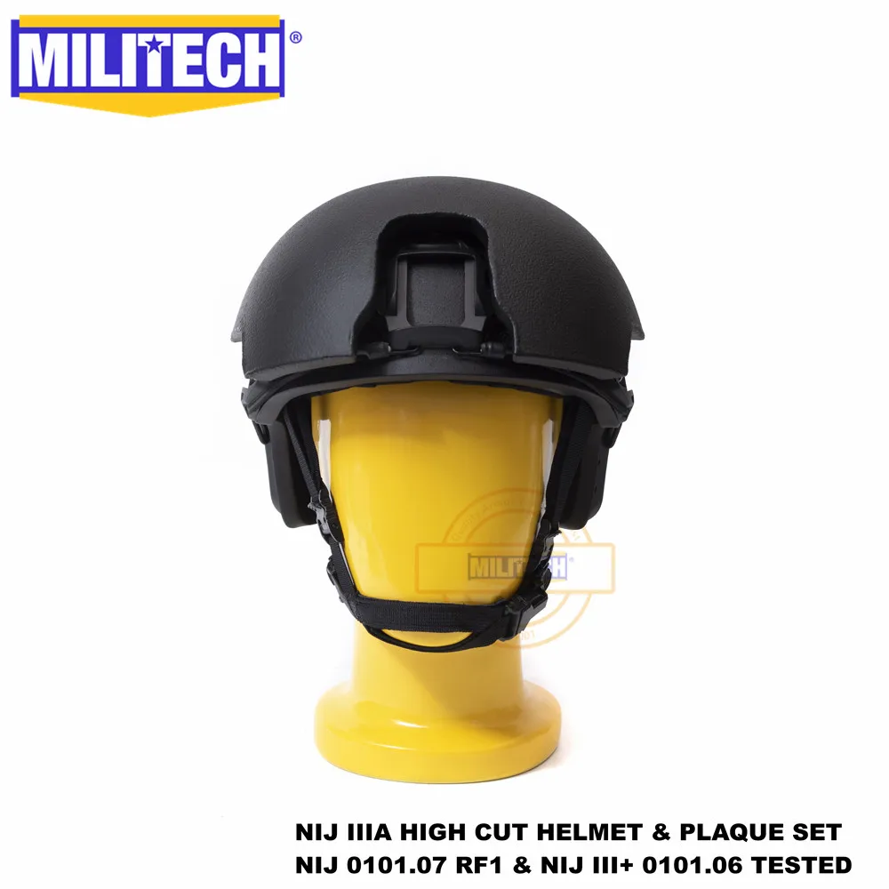 ISO сертифицированный MILITECH NIJ III+ Быстрый модульный 2 в 1 Dial Liner High XP Cut пуленепробиваемый арамидный баллистический шлем NIJ 0101,07 RF1