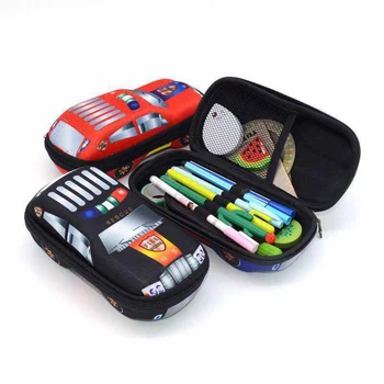 

3D Car Shape Pen Bag Sports Car Pen Case Fun Student Stationery Box Boy Gift Large Capacity Pencil Case