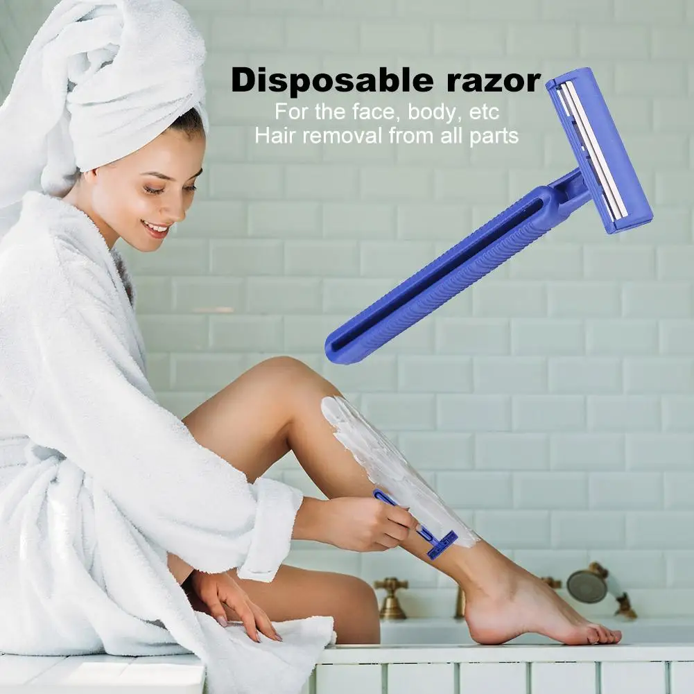 2-Layers Blades Portable Manual Razor For Men Face Hotel Disposable Shaver Body Trimmer | Красота и здоровье