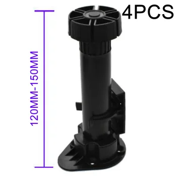 

PP 4pcs Cabinet Adjustable Foot Leveler Kitchen Bathroom Holder Mounting Screw