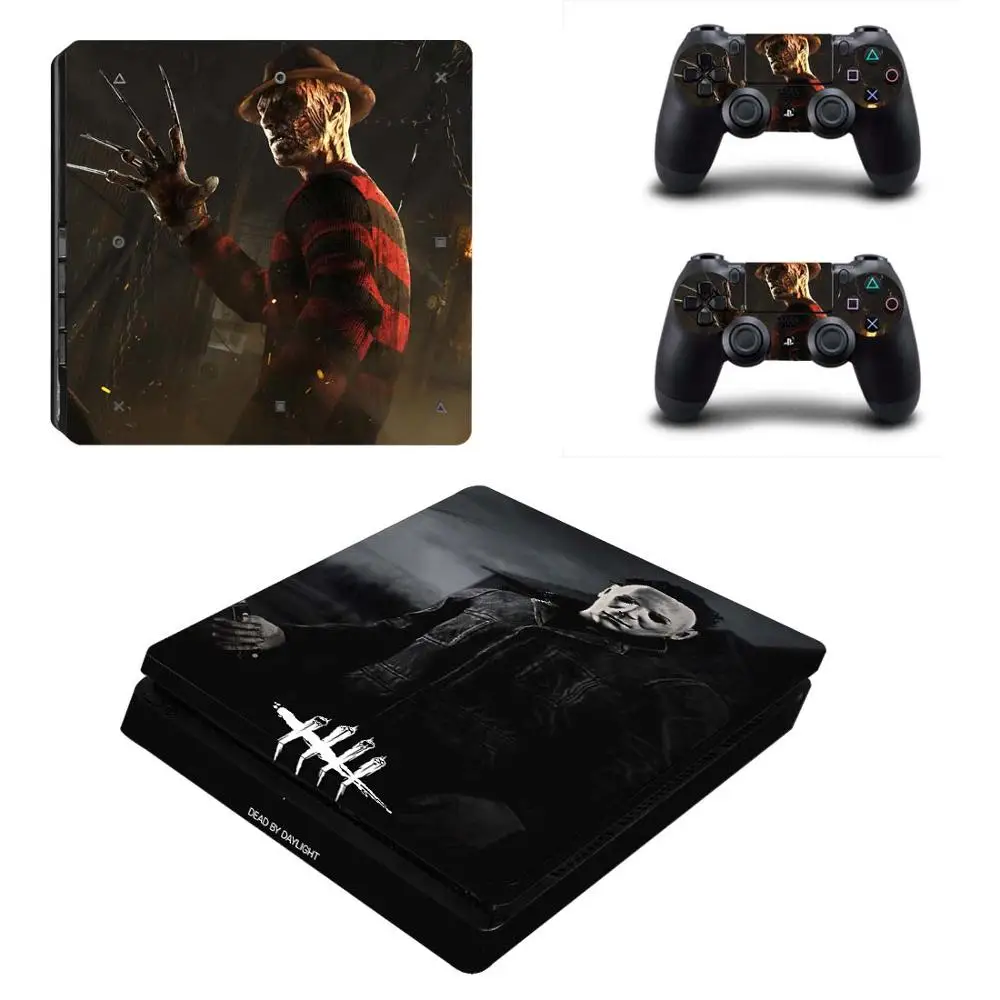 KYSP4S-1376 Dead by Daylight PS 4 Slim sticker s виниловая наклейка защитная накладка для PS4 Slim консоль и два контроллера - Цвет: KYSP4S-1376