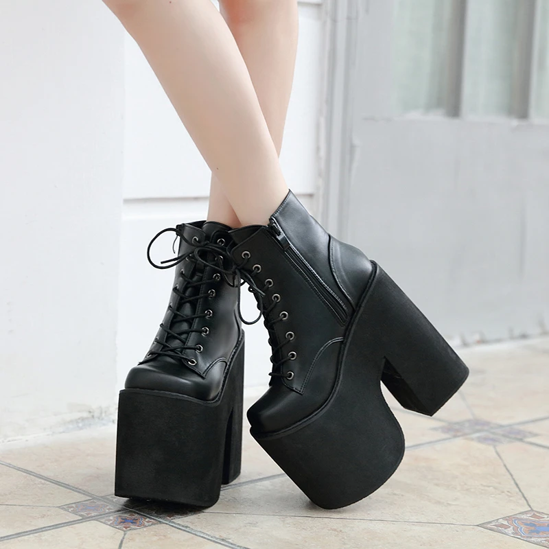 black ankle motorcycle boots