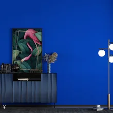 Modern Solid Color Klein Blue Wall Papers Home Decor  Living Room Bedroom Decoration Salon for Walls Papel Mural Contact Paper