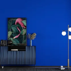 Modern Solid Color Klein Blue Wall Papers Home Decor  Living Room Bedroom Decoration Salon for Walls Papel Mural Contact Paper