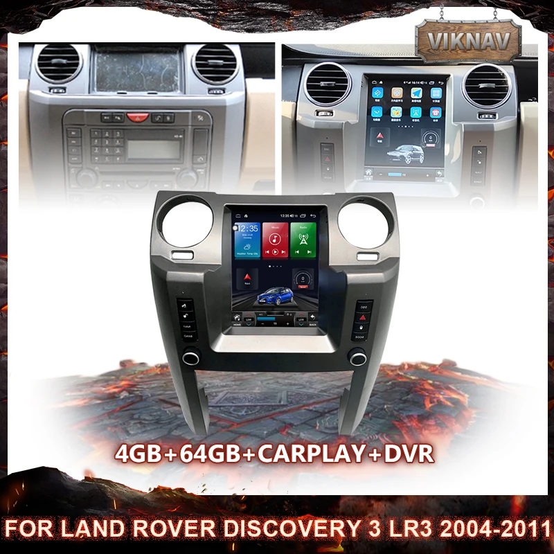 

Android 10.0 For Land Rover Discovery 3 LR3 2004-2011 Car Multimedia Radio Player Stereo Screen GPS Navigation WiF Head Unit