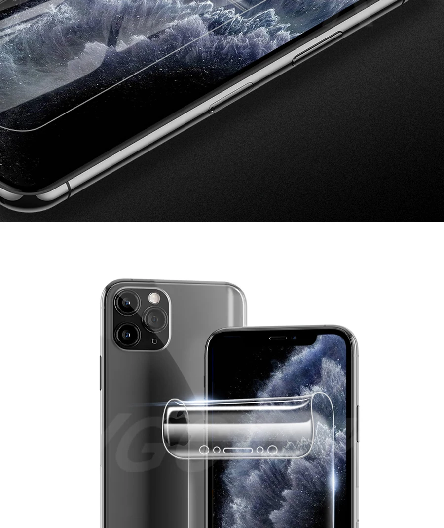 100D Гидрогелевая пленка для iphone 11 Pro Max X XR XS Max полное покрытие Защита экрана для iphone 7 6s 6 8 Plus мягкая защитная пленка