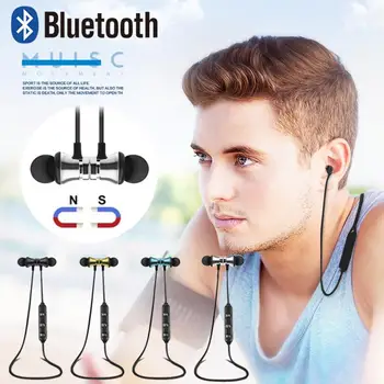 

Wireless Bluetooth Earphones Headphones Sport Gym For iPhone XR Xs Samsung S9 S8 Stereo Bass Music Earpieces with Mic Headset