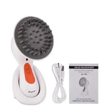 

CkeyiN Electric Head Massager Rechargeable Waterproof Head Massager Hair brush Relieve Fatigue Headache Relief Headache Therapy