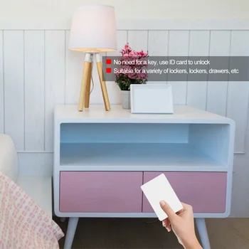

Practical Wardrobe Invisible Durable Cabinet Office Safety Smart Drawer Lock Sensor Electronic File Letter Box Home