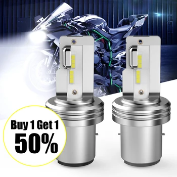 

BA20D/H6 Motorcycle LED Headlight Bulbs High Low Beam 6000K White 12-24V 2pcs Motor led Light IP68 Bulbs