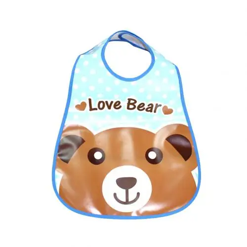 Heart Bear Детский нагрудник с мультяшным животным водонепроницаемый нагрудник детский эва слюнявчик полотенце Аксессуары для кормления - Цвет: Heart Bear