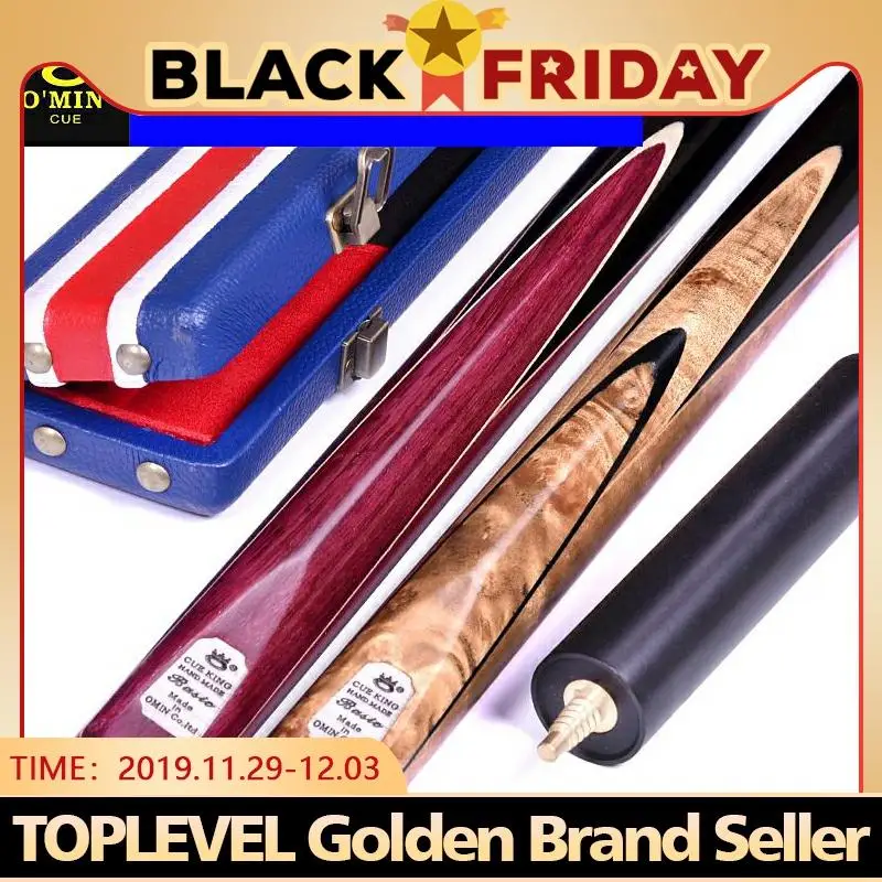 

2019 O'MIN ASSASSIN Cue 3/4 Piece Snooker Cue Kit Stick with Case with Extension 9.5mm 10mm 11.5mm Tip Ash Shaft Billiards Cue