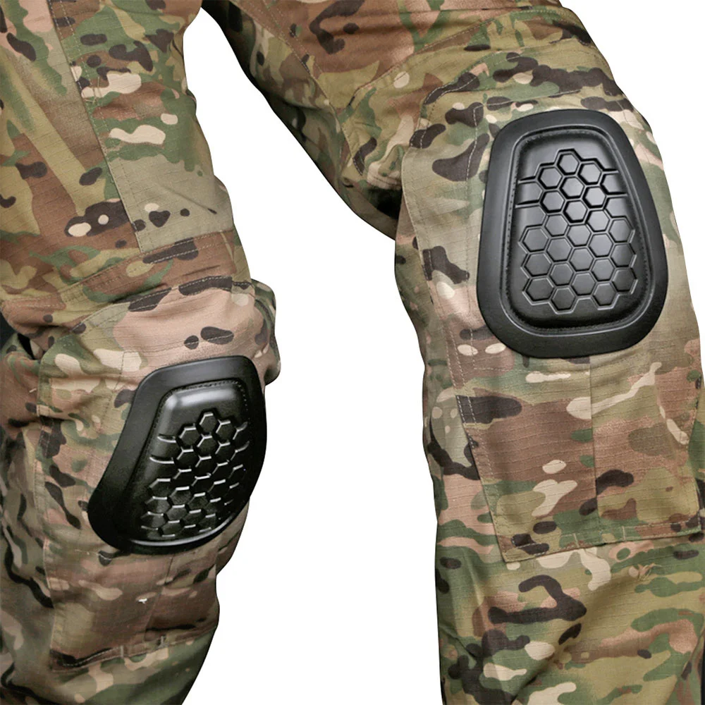 

Knee and Elbow Pads Protective Set for G2 G3 G4 Combat Uniform Tactical Paintball Hunting Airsoft Outdoor Sport Accessories