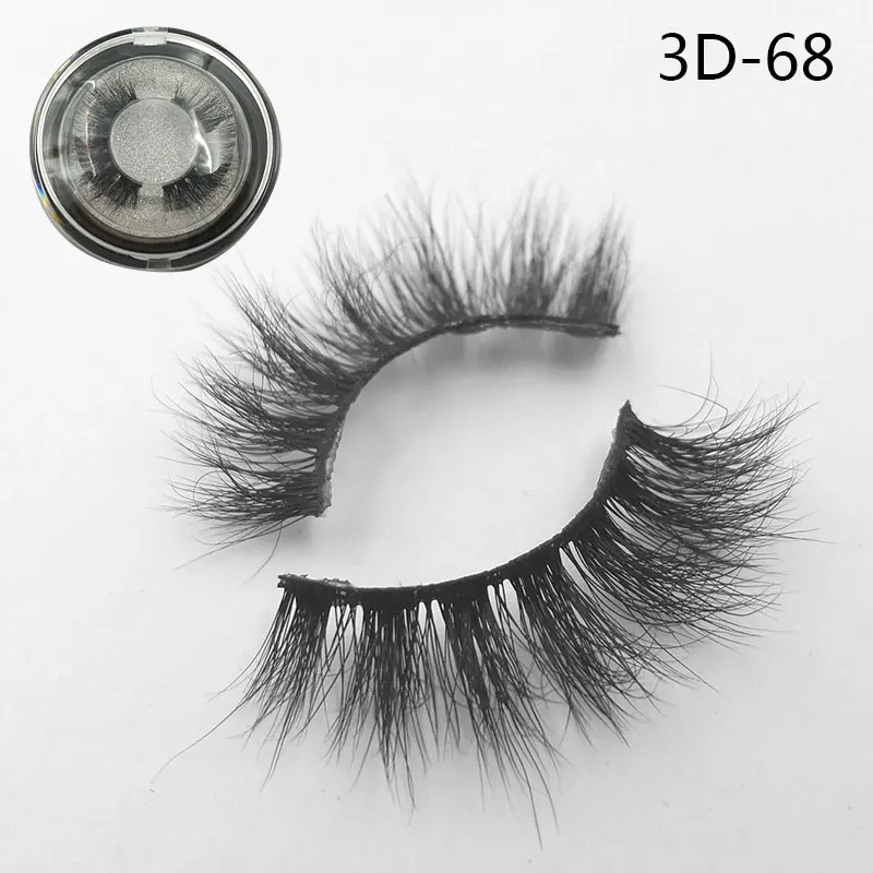 Iflovedekd ThinkShow 3D норковые ресницы 3D Искусственные накладные Ресницы MINK частная этикетка собственный бренд на заказ - Цвет: 3D-68