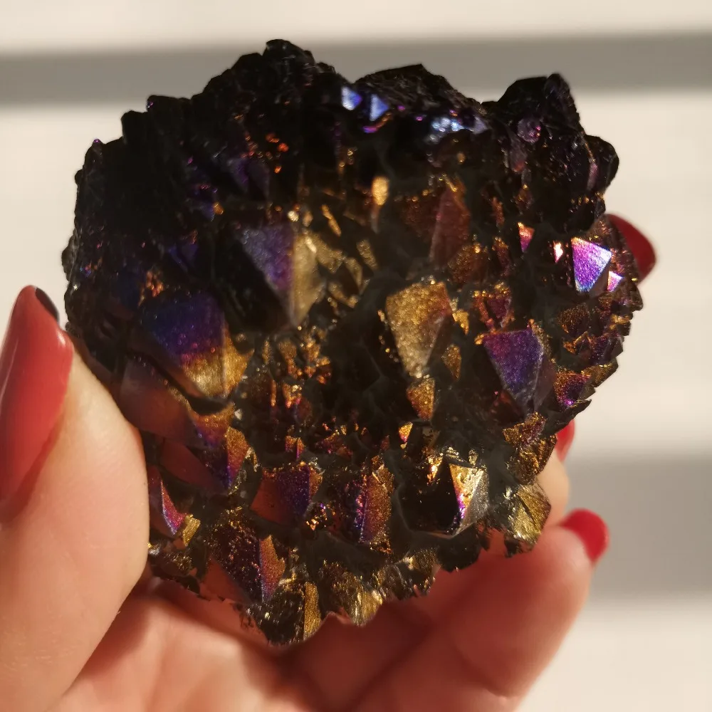 Dohaibogoo Ананасовый кварц-76 г натуральный покрытый кристаллами целебный кластер образец кварца кристалл для подарка на Рождество