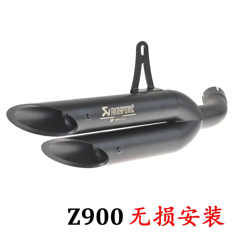Слипоны для Кавасаки Z900 мотоцикл Akrapovic выхлопная труба 51 мм двойной выход выхлопные наконечники Escape Moto большое смещение