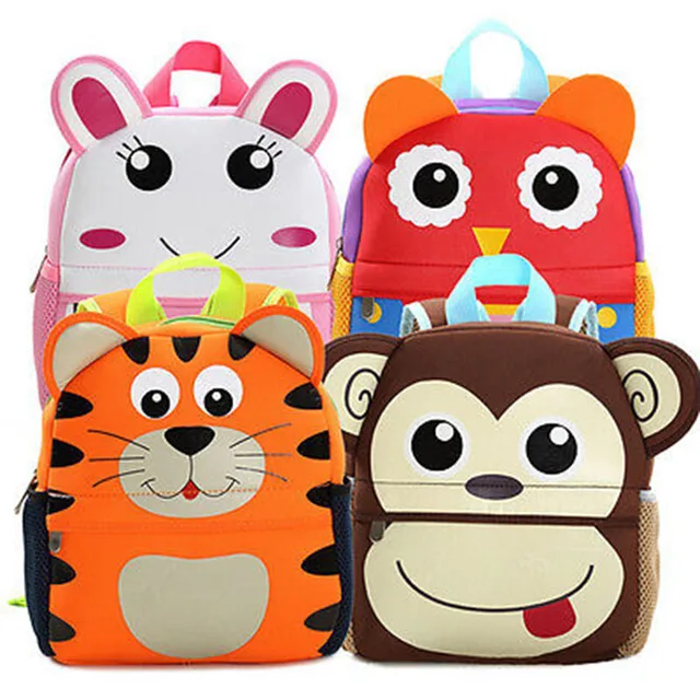 Toddler Cute Kid Baby Kindergarten Schoolbag 3D Cartoon Animal Bag Children's Backpack Rucksack Shoulder Baby Gift For Newborn 2