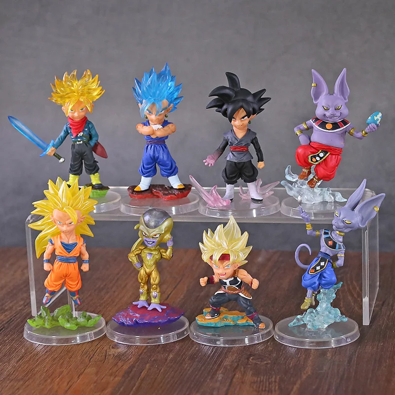 

Dragon Ball Super Freeza Son Goku Trunks Beerus WCF PVC Action Figures Anime Dragon Ball Z Figurine Model Toy DBZ 4pcs/Set
