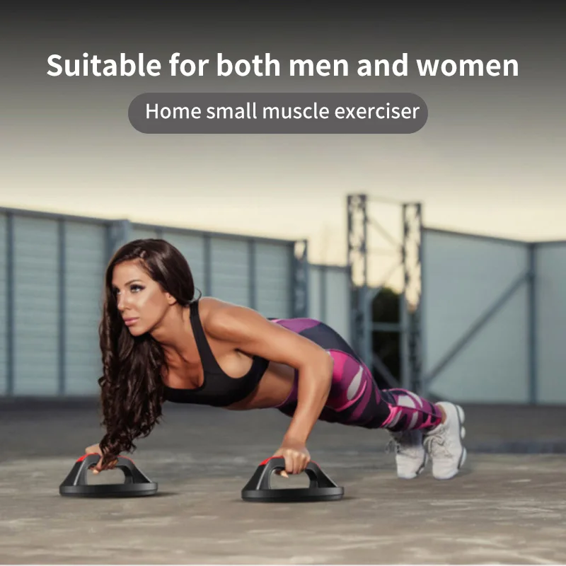 Push Up Bars Rustproof Workout Equipment Rotating Circular Push-Up Bracket Non Slip Pushups Design Wide Handle Comfortable Grip