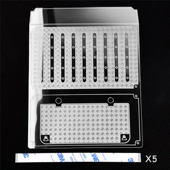 

​Trunk Stainless Steel Rear Cover Non-slip Plate Decorative Plate for TRAXXAS TRX6 G63 RC Crawler Car Upgrade Parts