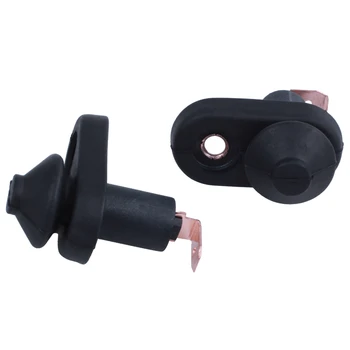 

5 pieces black door lamp light switch mounting for car