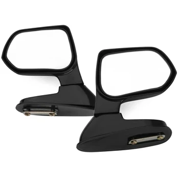 

Car Square Side View Flat Mirror Black Wide Angle Rear Mirrors Side Rear View Mirrors