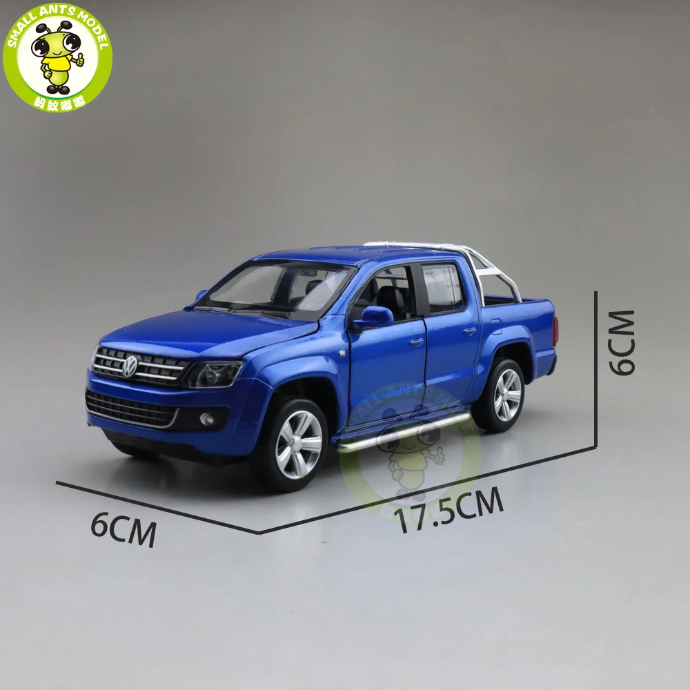 1/30 Caipo AMAROK пикап литая модель автомобиля игрушки для детей оттягивающийся музыкальный светильник подарки для мальчиков девочек - Цвет: Blue(no box)
