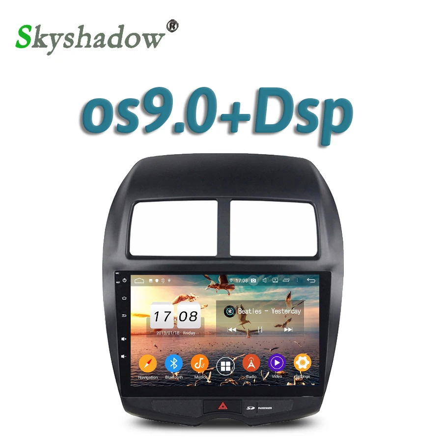 Clearance DSP 10.2" TDA7851 Android 9.0 4GB RAM 32GB ROM Car DVD Player GPS map RDS Radio wifi Bluetooth 4.2 For MITSUBISHI ASX 2010-2012 0