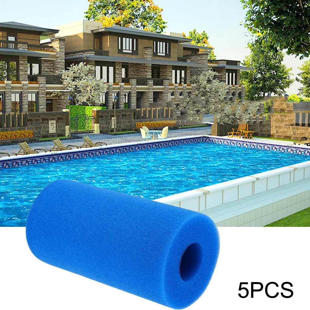 

5pcs Swimming Pool Foam Filter Sponge Intex Reusable Washable Biofoam Cleaner Pool Foam Filters Sponges Swimming Accessories#Y20