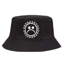 1 шт. ведро шляпа грустные парни Для мужчин Для женщин в стиле «хип-хоп» Рыбацкая Кепка Солнцезащитная