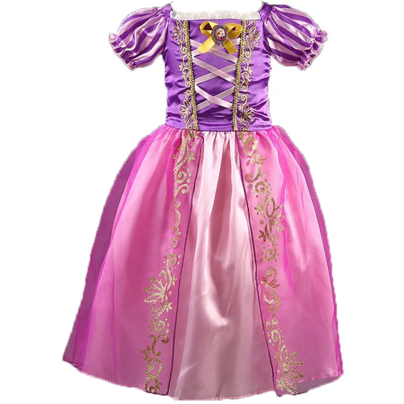 Детские вечерние платья принцессы Золушки, Эльзы и Анны для девочек; рождественские костюмы для маленьких детей; vestidos; одежда с цветочным рисунком для малышей; Новогодняя одежда