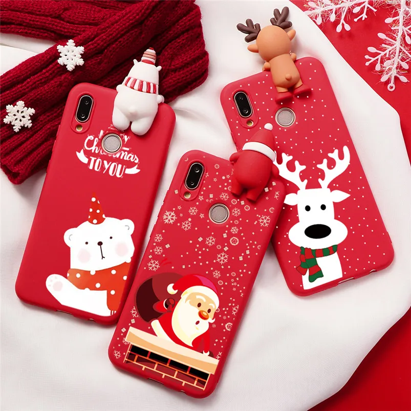 

Christmas Gift Fundas For Huawei Honor 8X 9X 7S 7X 9 View 10 20 Lite 10i 20i Play Y5 Y6 Y7 Pro Y9 Prime 2018 2019 TPU Cover Case