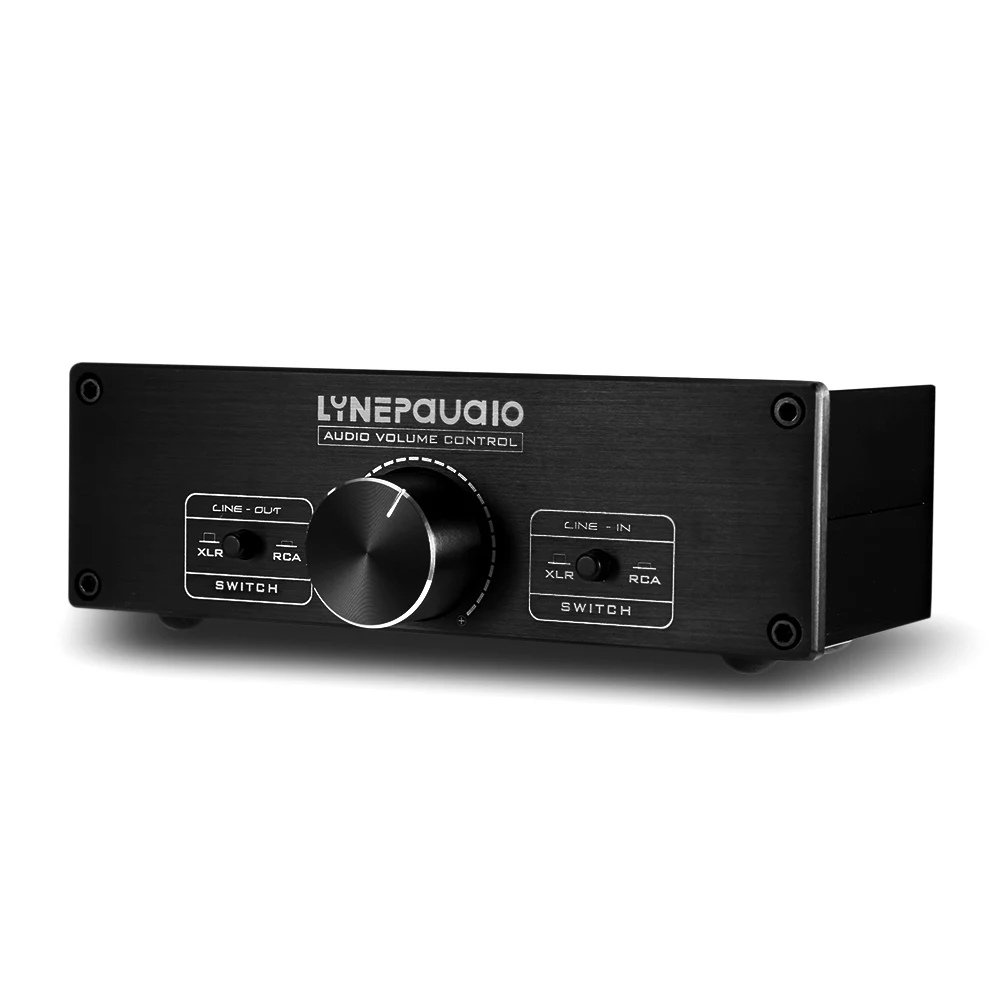 Black Color : Black LINPANXING-US Full-Balanced Peaceful PreAmp Active Speaker Stereophonic Volume Controller 