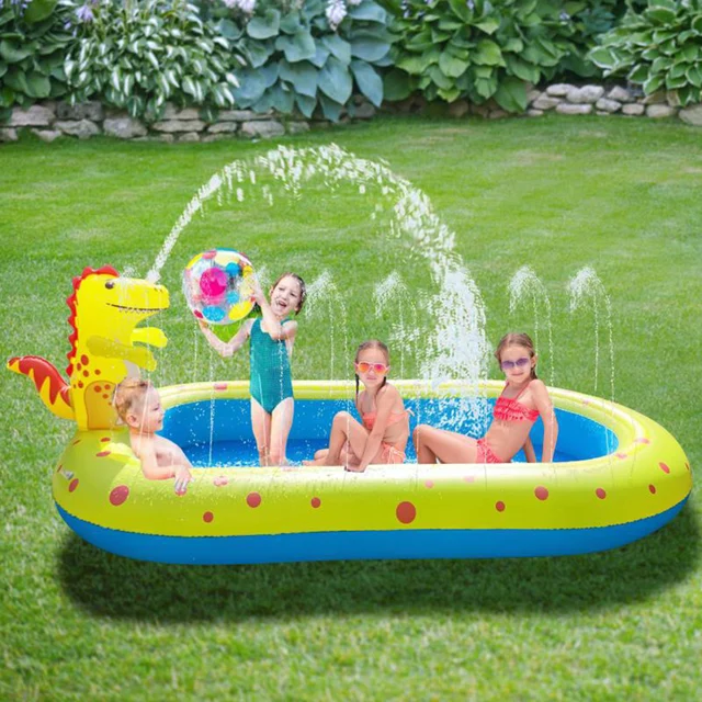 Inflatable Pool Kids Toys Circle For Bathing Children Aquapark Children Pool Swim Float Water Fun PoolToys Fountain Watering Mat 1