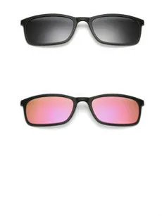 Полный обод поляризационные набор солнцезащитных очков для мужчин и женщин 5 в 1 магнитные прикрепляемые очки TR-90 оптический рецепт оправы для глаз очки - Цвет линз: 1 Frame 2 Clips 13