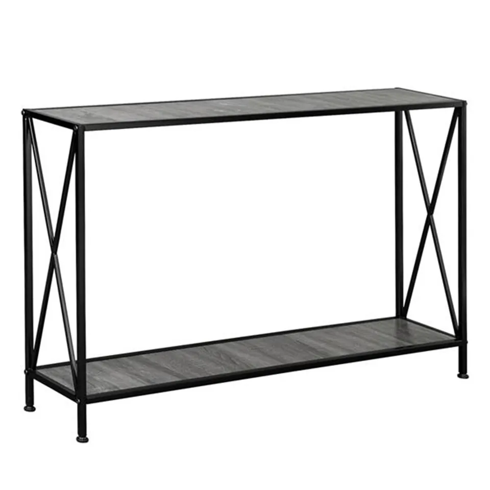 Artisasset Grey MDF Countertop Black Wrought Iron Base 2 Layers - Artisasset Grey MDF Countertop Black Wrought Iron Base 2 Layers