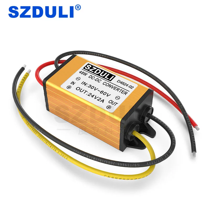 

48V to 24V 2A DC regulator, high temperature 48V to 24V voltage converter, high quality DC-DC reducer
