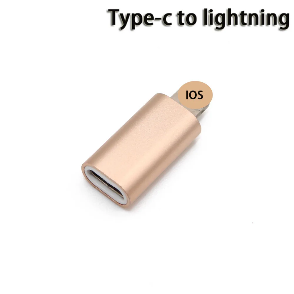 2 шт. USB OTG адаптер type C до 8 Pin для Apple для iphone X XS XR 8 7 Plus 10 Синхронизация данных Быстрая зарядка конвертер