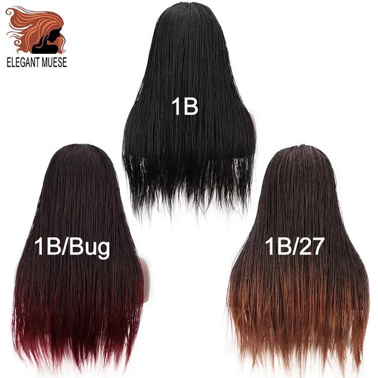 Elegant MUSES Синтетические прямые Сенегальские накрученные волосы косы парик Синтетические волосы на кружеве парик для Для женщин крючком завивка, плетение волос темно-бордовый