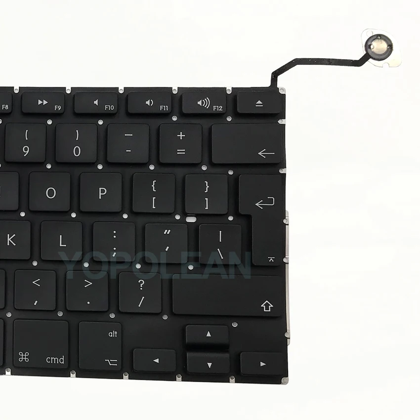 Британский английский клавиатура+ Подсветка для MacBook Pro, моноблок 1" A1286 2009 2010 2011 2012 лет