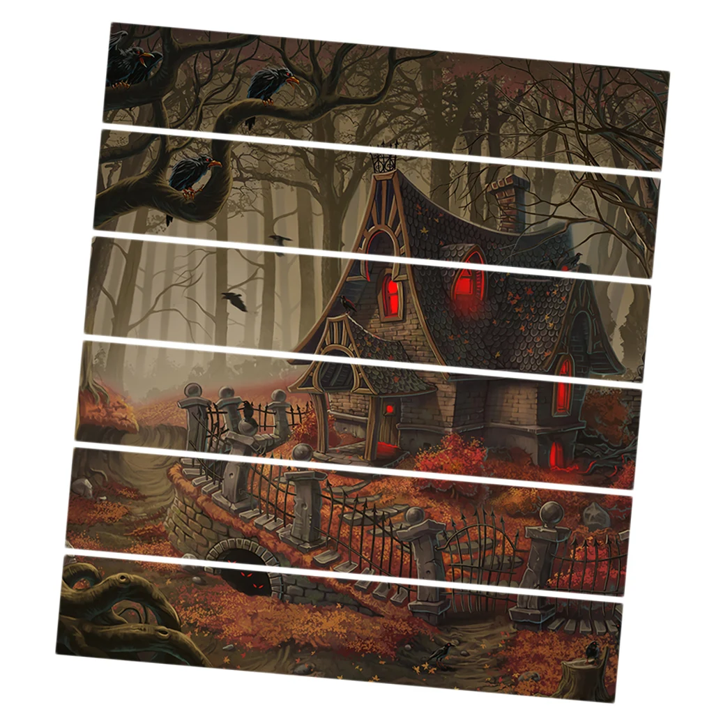 6pcs/set 3D Stair Decals Stickers Stair  Decals Staircase Sticker