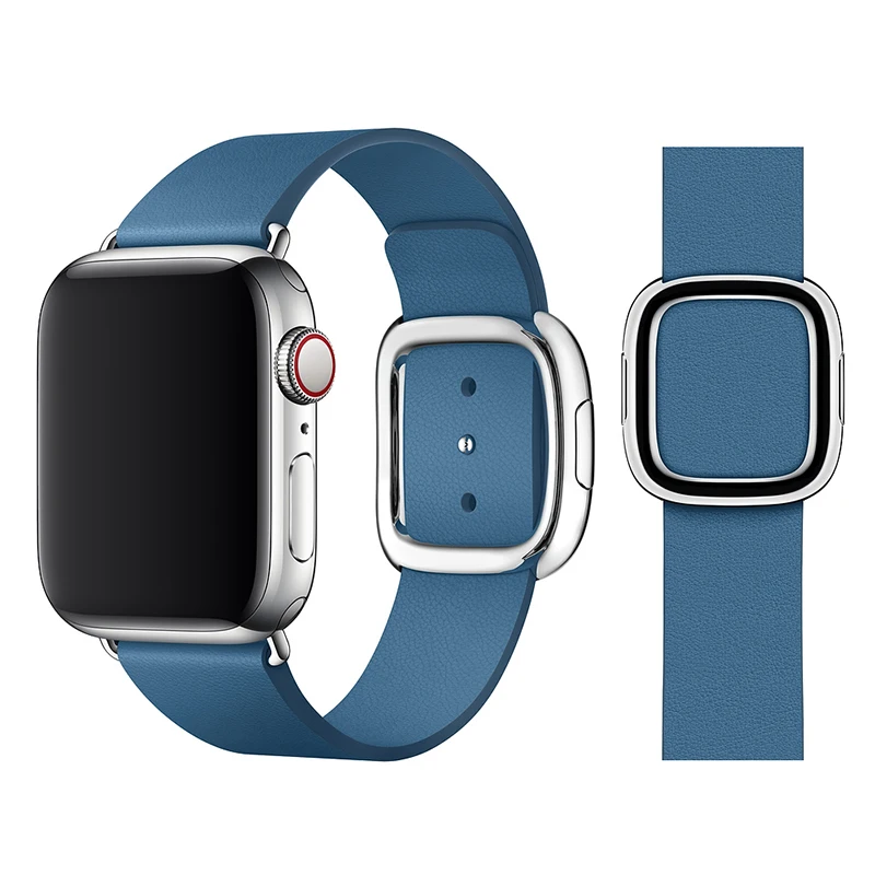 Band For Apple Watch Band 42mm 38mm Leather Loop Strap Modern Style Bracelet Accessories For iWatch Series 4 3 2 1 40/44mm