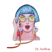 3D печать DIY патч вышитые наклейки Патчи для Одежда из железа на футболке цветок значок наклейки одежда