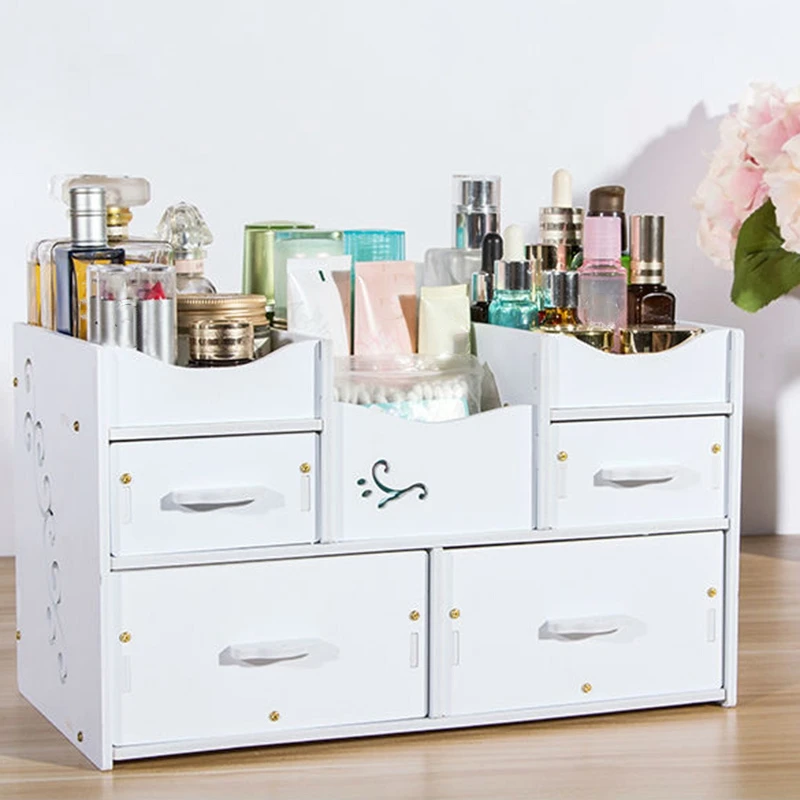 

Plastic Makeup Organizer Waterproof Cosmetic Container Jewelry Container for Cosmetic High-Capacity Make Up Storage Case