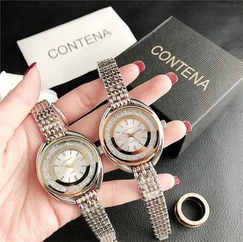 

Trendy Fashion Quartz Watches Swan Diamond Dial Women's Watch