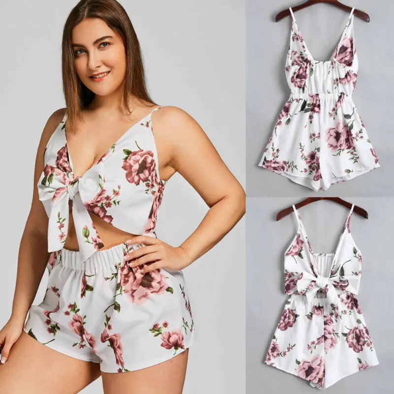 Mono ajustado para fiesta y pantalón de talla grande, moda Sexy para mujer, ropa para discoteca, cuello de pico, mono de fiesta, S-5XL