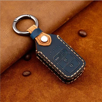 

New Genuine Leather Car Key Case Full Cover For Honda Civic HR-V CR-V Freed Pilot Accord 2003-2007 Jade Crider Odyssey 2015-2018