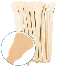 50PCS Wooden Wax Stir Bar Spatula Stick For Depilation Disposable Sticks Body Skin Hair Removal Cream Nail Polish Stir Tools